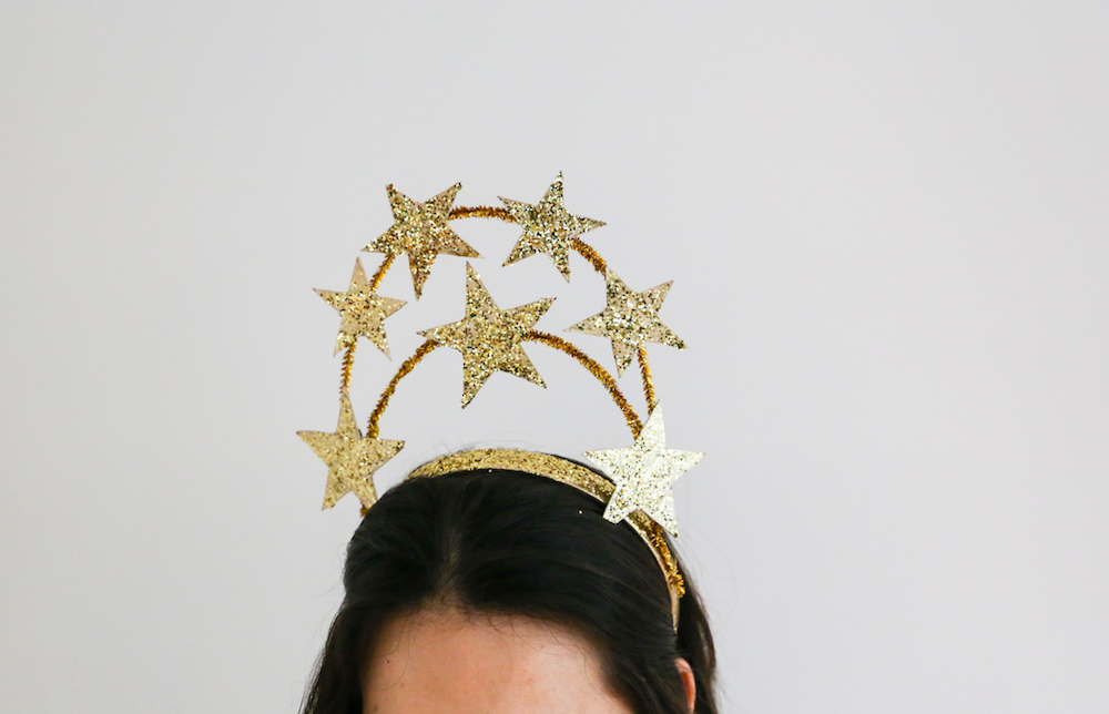 New Year's Pipe Cleaner Crown and Headband