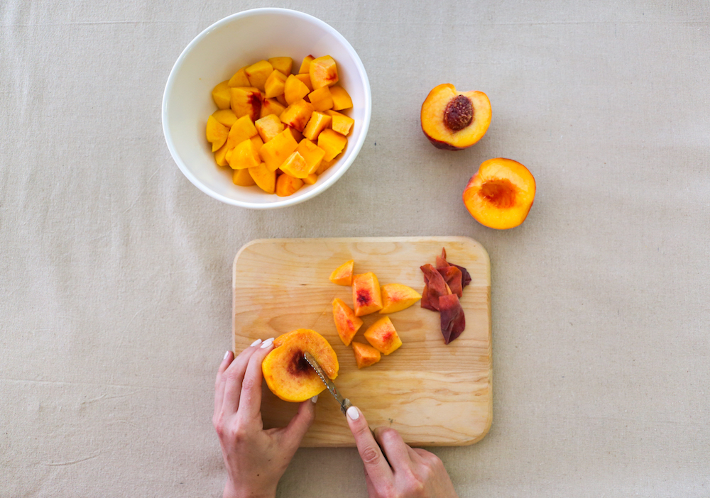 Cutting Peaches