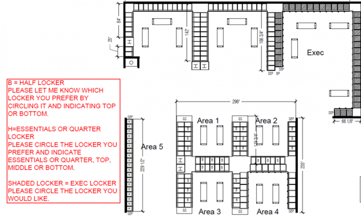 FiDi Men’s Locker Room Layout_DEC2017 | The Bay Club Blog