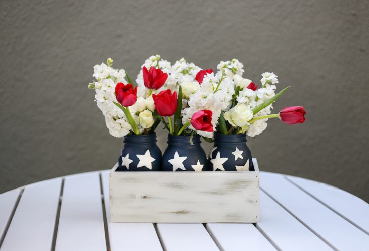 Red White And Blue A Diy Centerpiece For You The Bay Club Blog