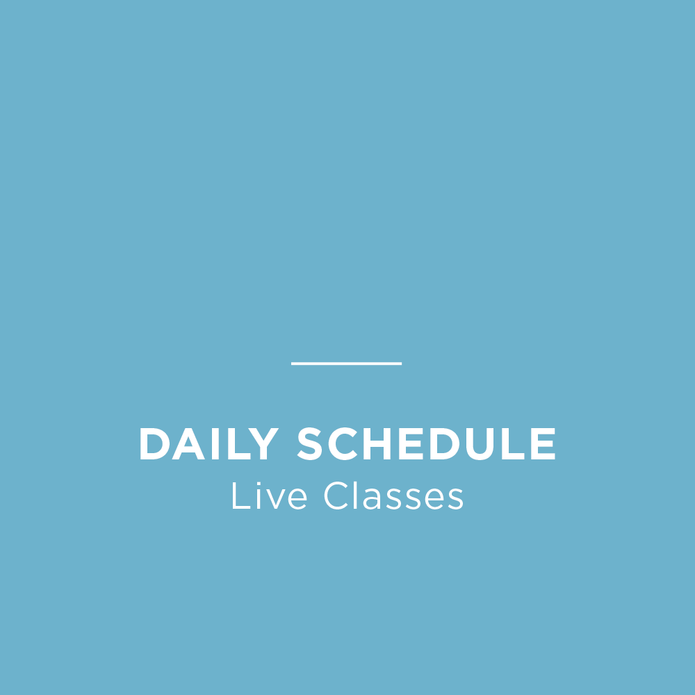 Daily Classes: Live Schedule